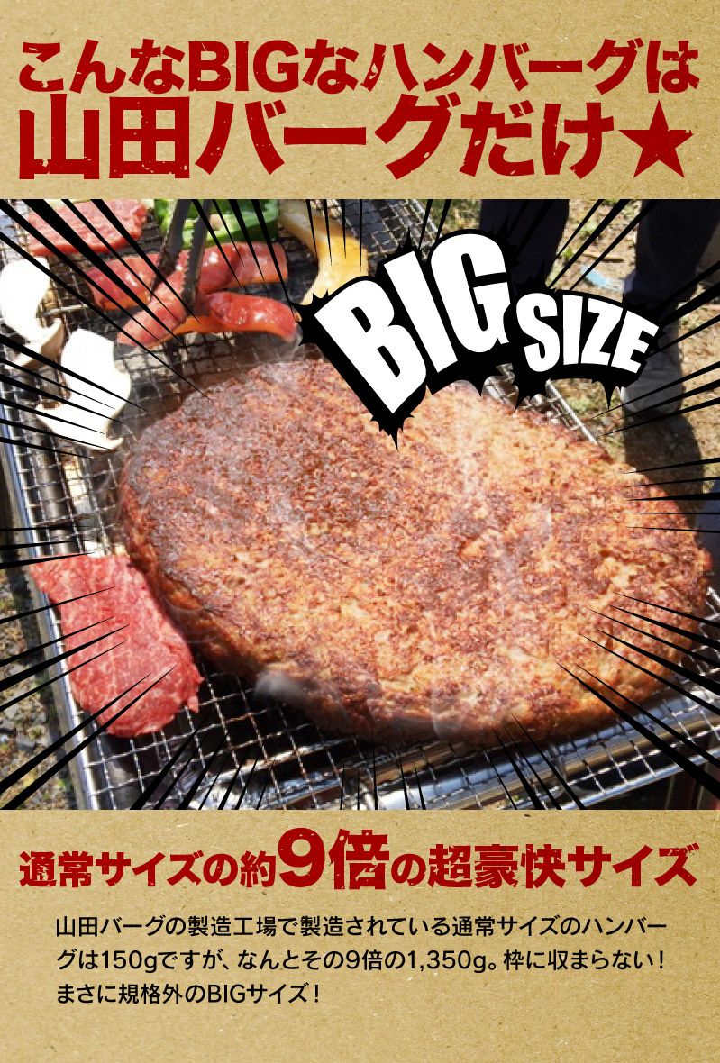 山田バーグ 1350g【送料無料】 | 熊野牛・紀州和華牛の通販なら【Meat